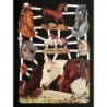 Lámina de cromos troquelados alemanes EF 7248 · Caballos ·