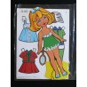 Colección completa de 8 Muñecas Recortables Paper Doll diferentes Mary Merche. Años 70.