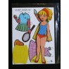 Colección completa de 8 Muñecas Recortables Paper Doll diferentes Mary Merche. Años 70.