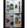 6 cuadernillos diferentes con muñecas recortables Loroño. 6 hojas.
