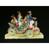 Cromo troquelado gigante y gran grosor alemán de 16 cm. EF BK 5112 · Escena de Pascua ·