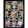 Lámina de cromos troquelados alemanes EF 7266 · Flores ·