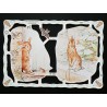 Lámina de cromos troquelados ingleses MLP 1836 · El cuento de Peter Rabbit, Beatrix Potter ·