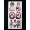 Lámina de cromos adhesivos troquelados · Niñas Victorianas ·