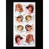 Lámina de cromos adhesivos troquelados · Ángeles ·