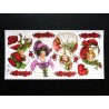 Lámina de cromos adhesivos troquelados · Damas Victorianas ·