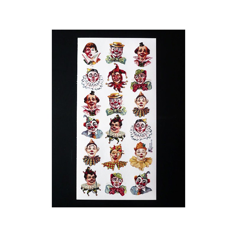 Lámina de cromos adhesivos troquelados · El circo 4 ·