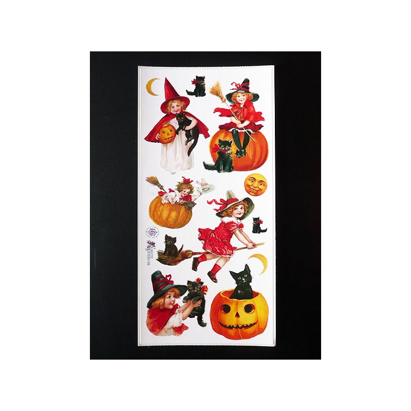 Lámina de cromos adhesivos troquelados · Halloween 2 ·