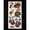 Lámina de cromos adhesivos troquelados · Thanksgiving day ·