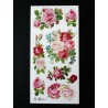 Lámina de cromos adhesivos troquelados · Rosas ·
