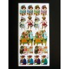 Lámina de cromos adhesivos troquelados · Perros ·