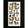 Lámina de cromos adhesivos troquelados · Perros ·
