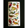 Lámina de cromos adhesivos troquelados · Aves ·