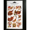 Lámina de cromos adhesivos troquelados · Aves ·