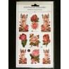 Lámina de cromos adhesivos troquelados · Rosas y Hadas ·