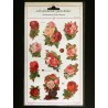 Lámina de cromos adhesivos troquelados · Rosas ·