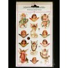 Lámina de cromos adhesivos troquelados · Ángeles ·