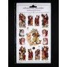 Lámina de cromos adhesivos troquelados · Papá Noel ·