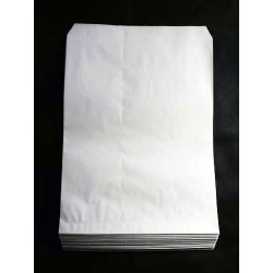 21 x 29 cm. 10 Bolsas de papel blancas de celulosa. Mil usos.