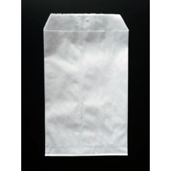 16 x 26 cm. 10 Bolsas de papel blancas de celulosa. Mil usos.