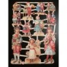 Lámina de cromos troquelados alemanes EF 7291 · Niños Músicos ·