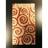 9 x 16 cm. 25 Bolsas de papel kraft estampadas espirales rojas con fuelles laterales. Mil usos.