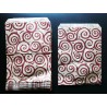 16 x 21 cm. 15 Bolsas de papel kraft estampadas espirales rojas. Mil usos.