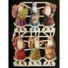 Lámina de cromos troquelados alemanes EF 7305 · Papá Noel ·
