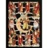 Lámina de cromos troquelados alemanes EF 7314 · Papá Noel ·