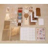 Kit de material para envolver regalos o detalles, manualidades o Scrapbooking.