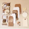 Kit de material para envolver regalos o detalles, manualidades o Scrapbooking.