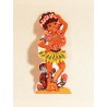 Exclusivo BROCHE con CROMO troquelado ORIGINAL. Serie MUJERES del MUNDO. ÁFRICA.