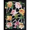 Lámina de cromos troquelados alemanes EF 7346 · Rosas ·