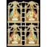 Lámina de cromos troquelados alemanes EF 7366 · Jesús y María ·