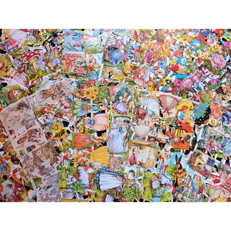 25 Láminas de Cromos Troquelados Alemanes · CUENTOS ·
