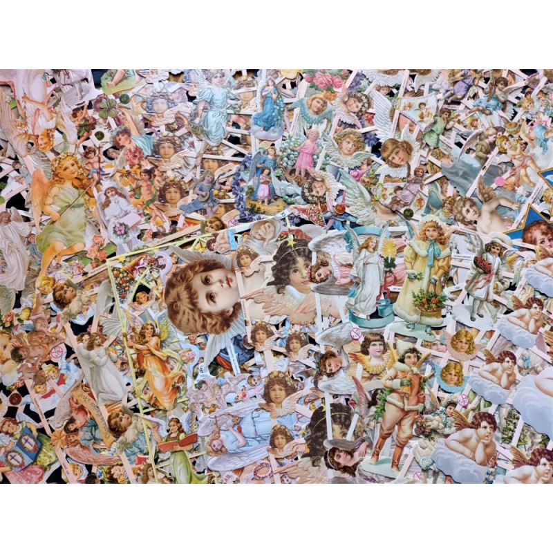 25 Láminas de Cromos Troquelados Alemanes EF · ÁNGELES ·