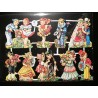 Lámina de cromos troquelados alemanes EF 7045 · Niños Victorianos · Purpurina – Brillantina !