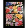 Lámina de cromos troquelados alemanes EF 7064 · Flores · Purpurina – Brillantina !