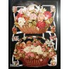 Lámina de cromos troquelados alemanes EF 7065 · Rosas · Purpurina – Brillantina !