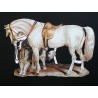 Lámina de cromos troquelados alemanes EF 7089 · Caballo · Purpurina – Brillantina !