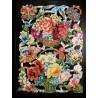 Lámina de cromos troquelados alemanes EF 7111 · Flores · Purpurina – Brillantina !
