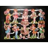 Lámina de cromos troquelados alemanes EF 7129 · Niños Victorianos · Purpurina – Brillantina !