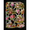 Lámina de cromos troquelados alemanes EF 7391 · Flores y Animales ·