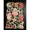 Lámina de cromos troquelados alemanes EF 7162 · Flores · Purpurina – Brillantina !