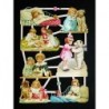 Lámina de cromos troquelados alemanes EF 7395 · Niños Victorianos ·