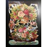 Lámina de cromos troquelados alemanes EF 7176 · Flores · Purpurina – Brillantina !