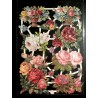 Lámina de cromos troquelados alemanes EF 7182 · Rosas · Purpurina – Brillantina !