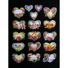 Cromos troquelados sueltos en papel grueso. EF TD ST 7173 · Naturaleza y corazones ·