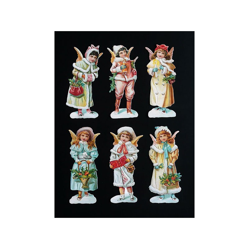 Cromos troquelados sueltos en papel grueso. EF TD ST 7347 · Angeles ·