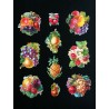 Cromos troquelados sueltos en papel grueso. EF TD ST 7375 · Frutas ·